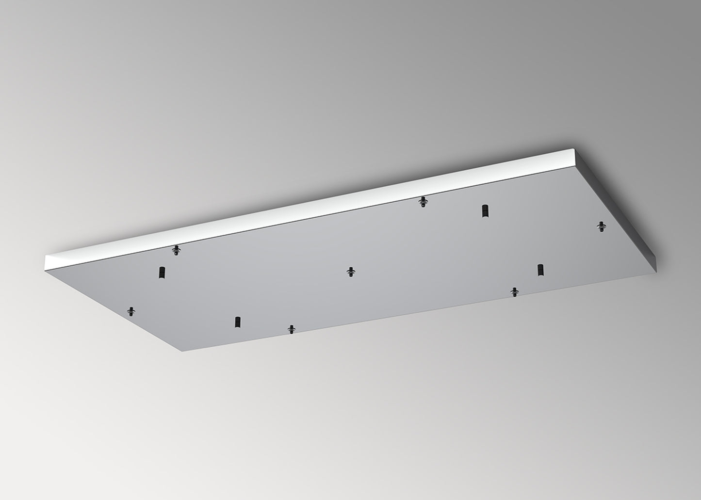 Elsa 7 Hole 940 x 460mm Rectangular Canopy Kit, Chrome by Mantra