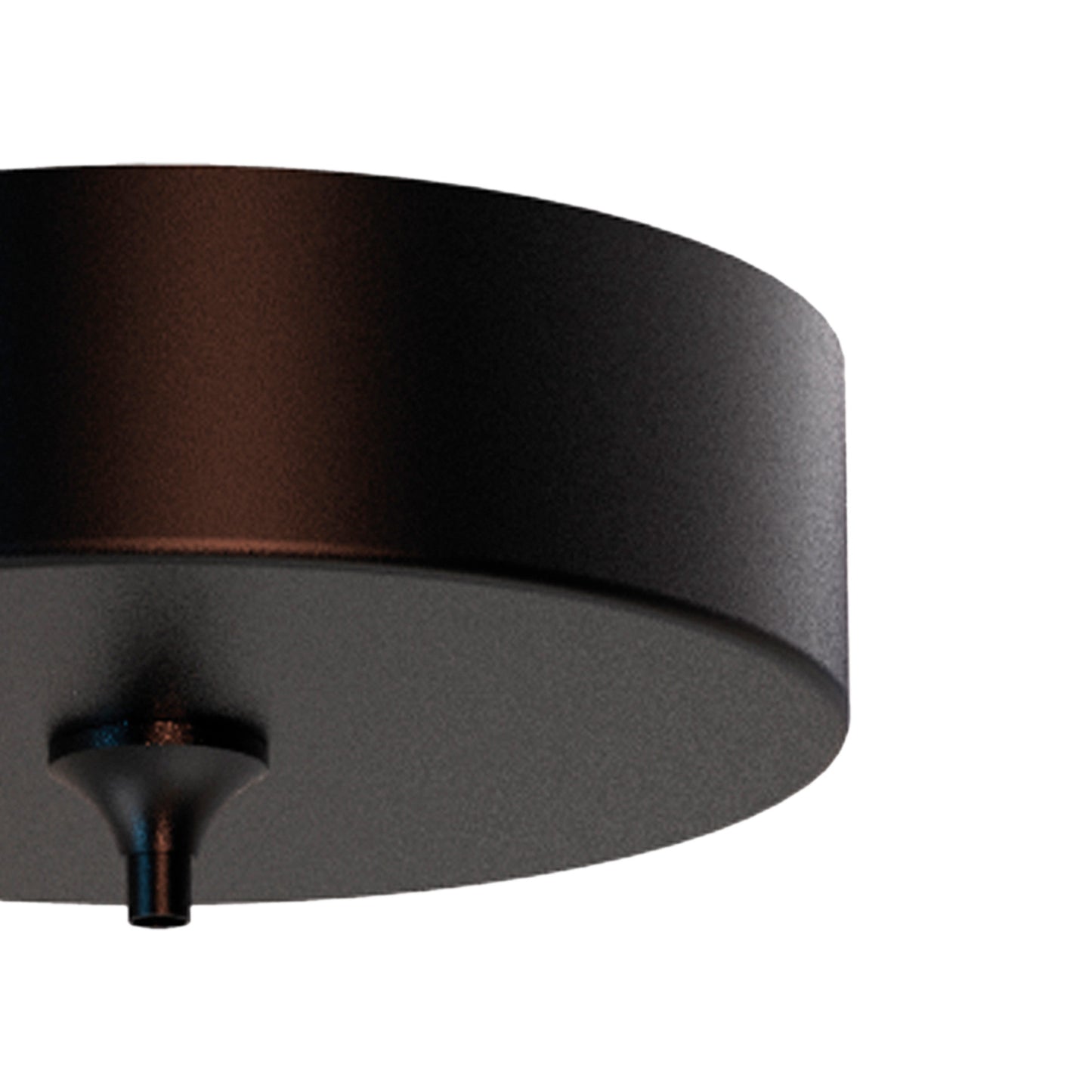 Elsa 1 Hole 100mm Round Canopy Kit, Black by Mantra