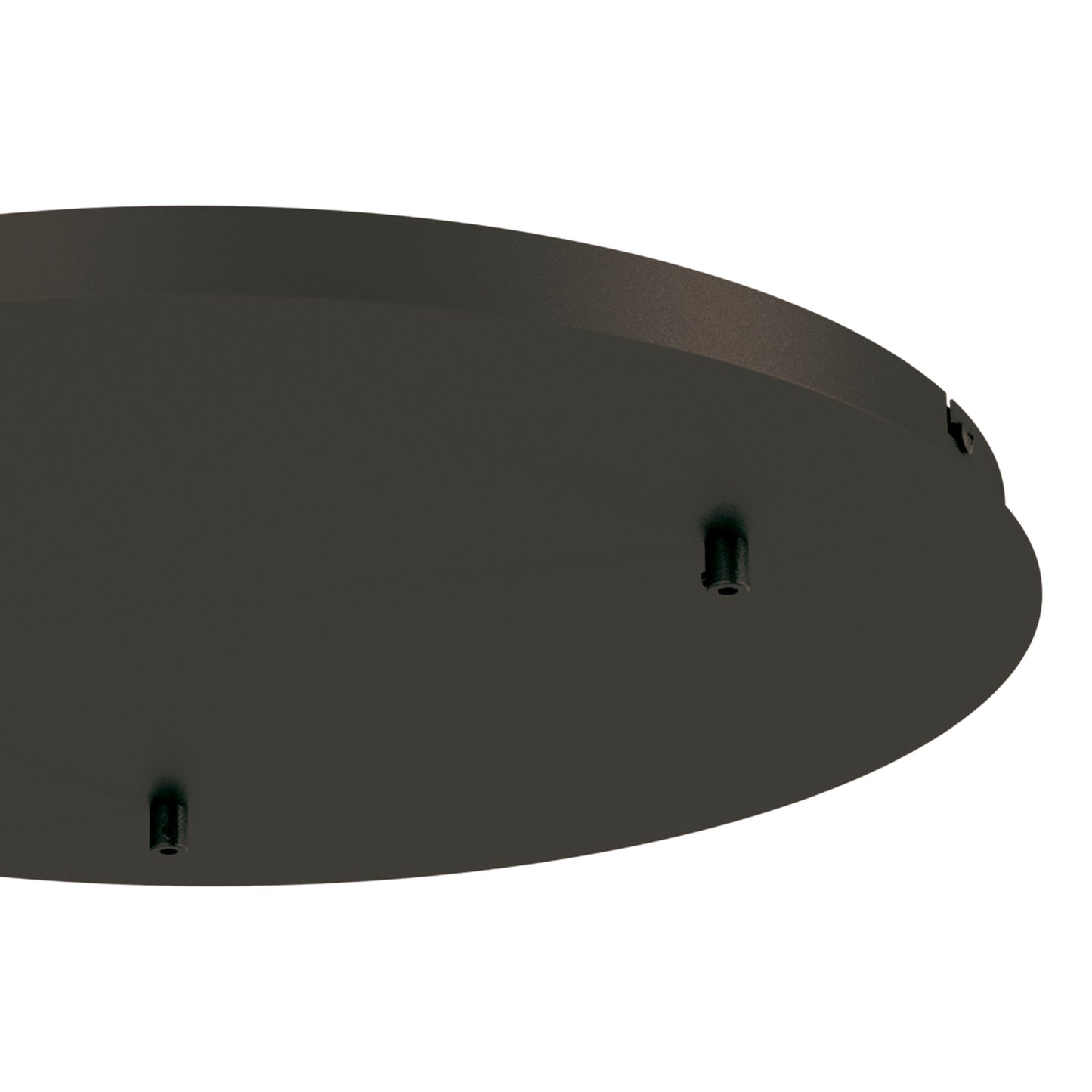 Elsa 3 Hole 500mm Round Canopy Kit, Black by Mantra