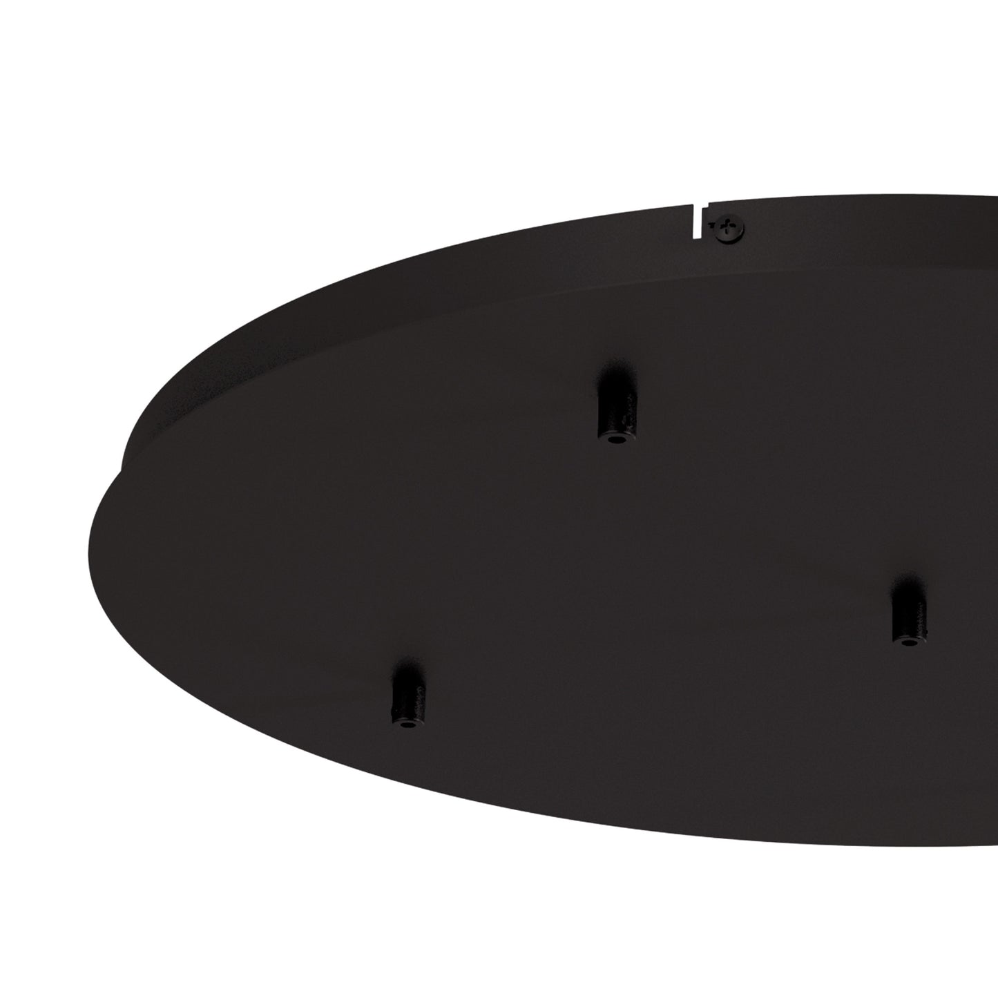 Elsa 5 Hole 600mm Round Canopy Kit, Black by Mantra