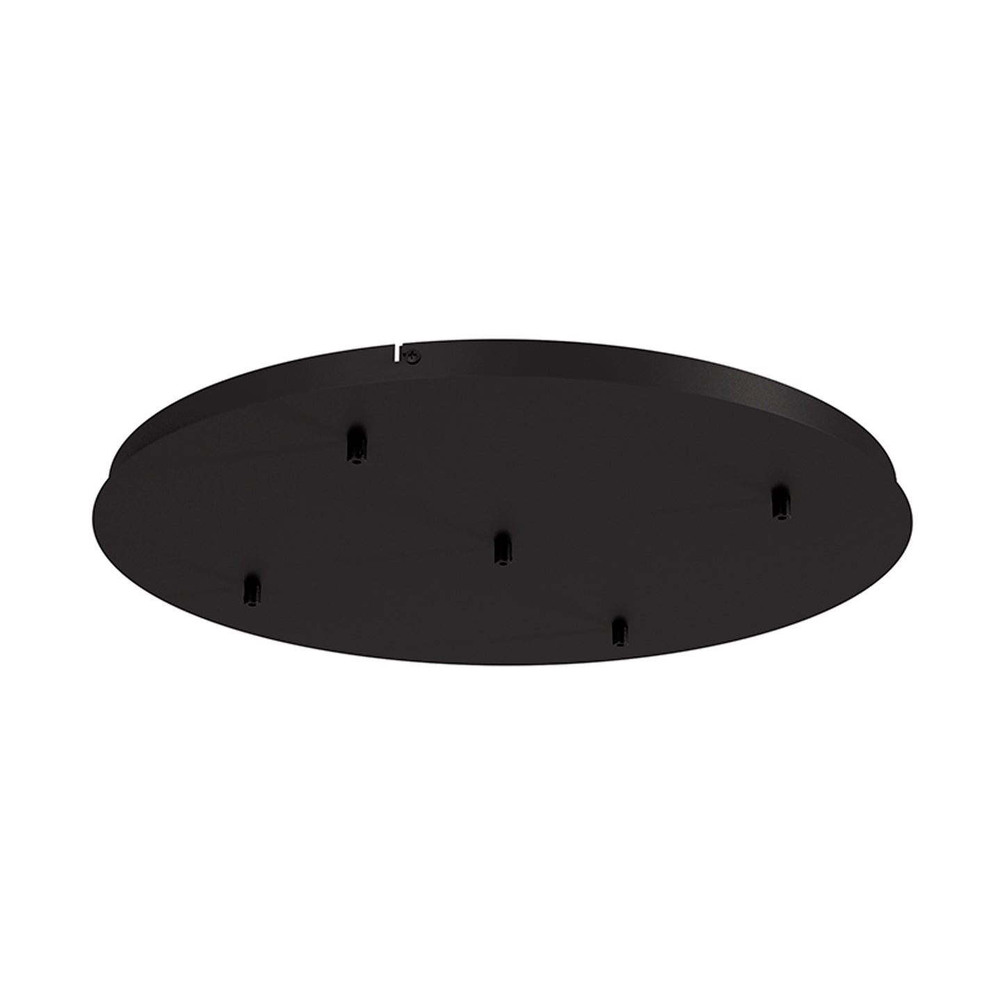 Elsa 5 Hole 600mm Round Canopy Kit, Black by Mantra
