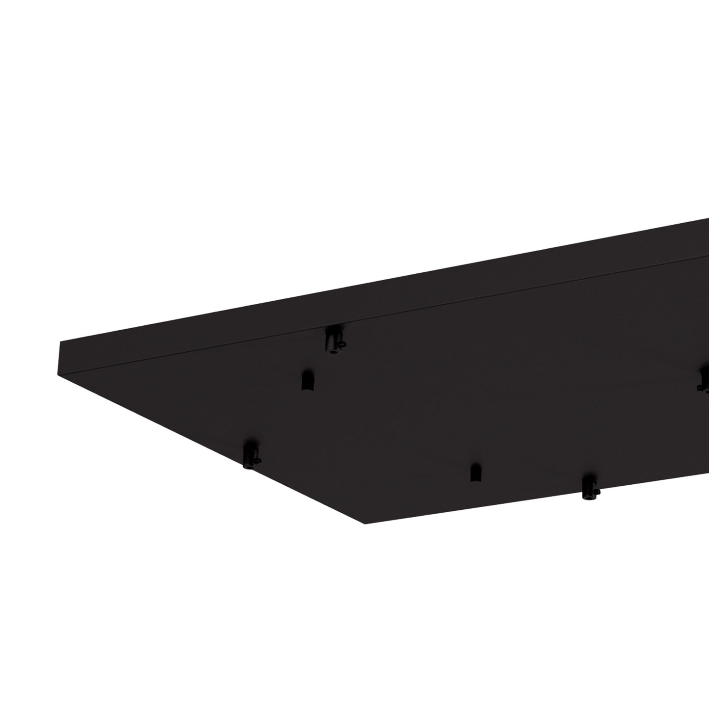 Elsa 7 Hole 940 x 460mm Rectangular Canopy Kit, Black by Mantra