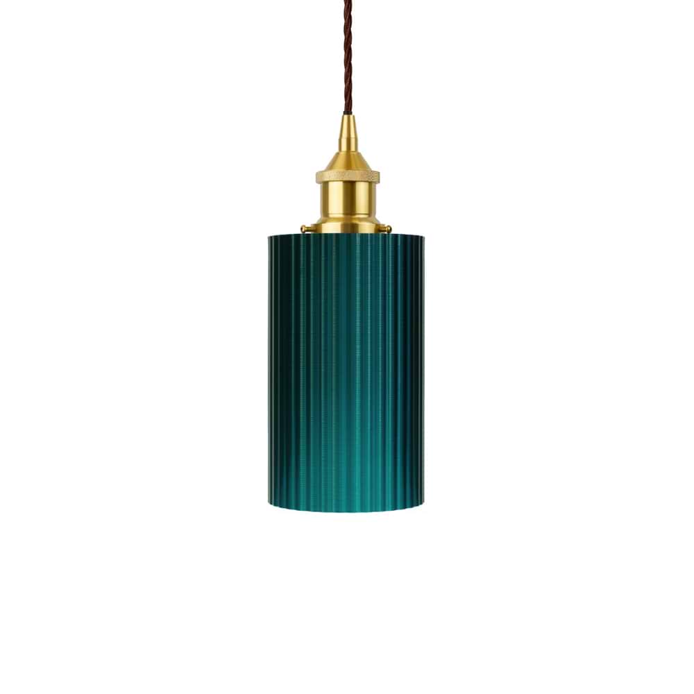 Ionian Ripple Shallow Emerald Green Pendant Light