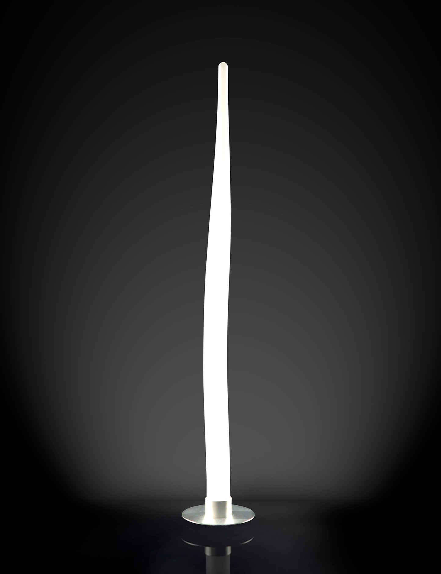 Estalacta Floor Lamp 1 Light Small Indoor, Silver/Opal White by Mantra