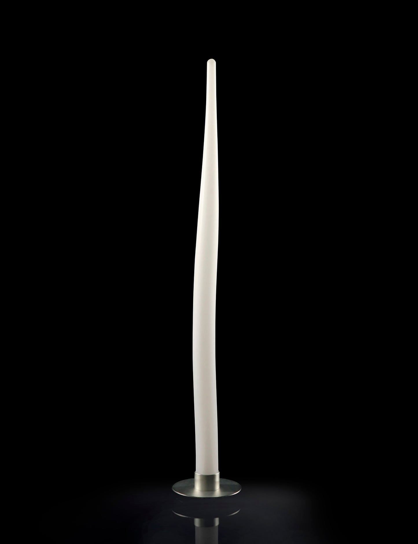 Estalacta Floor Lamp 1 Light Small Indoor, Silver/Opal White by Mantra