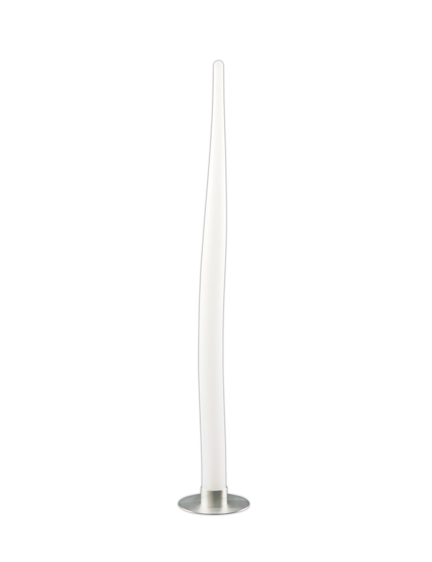 Estalacta Floor Lamp 1 Light Small Indoor, Silver/Opal White by Mantra