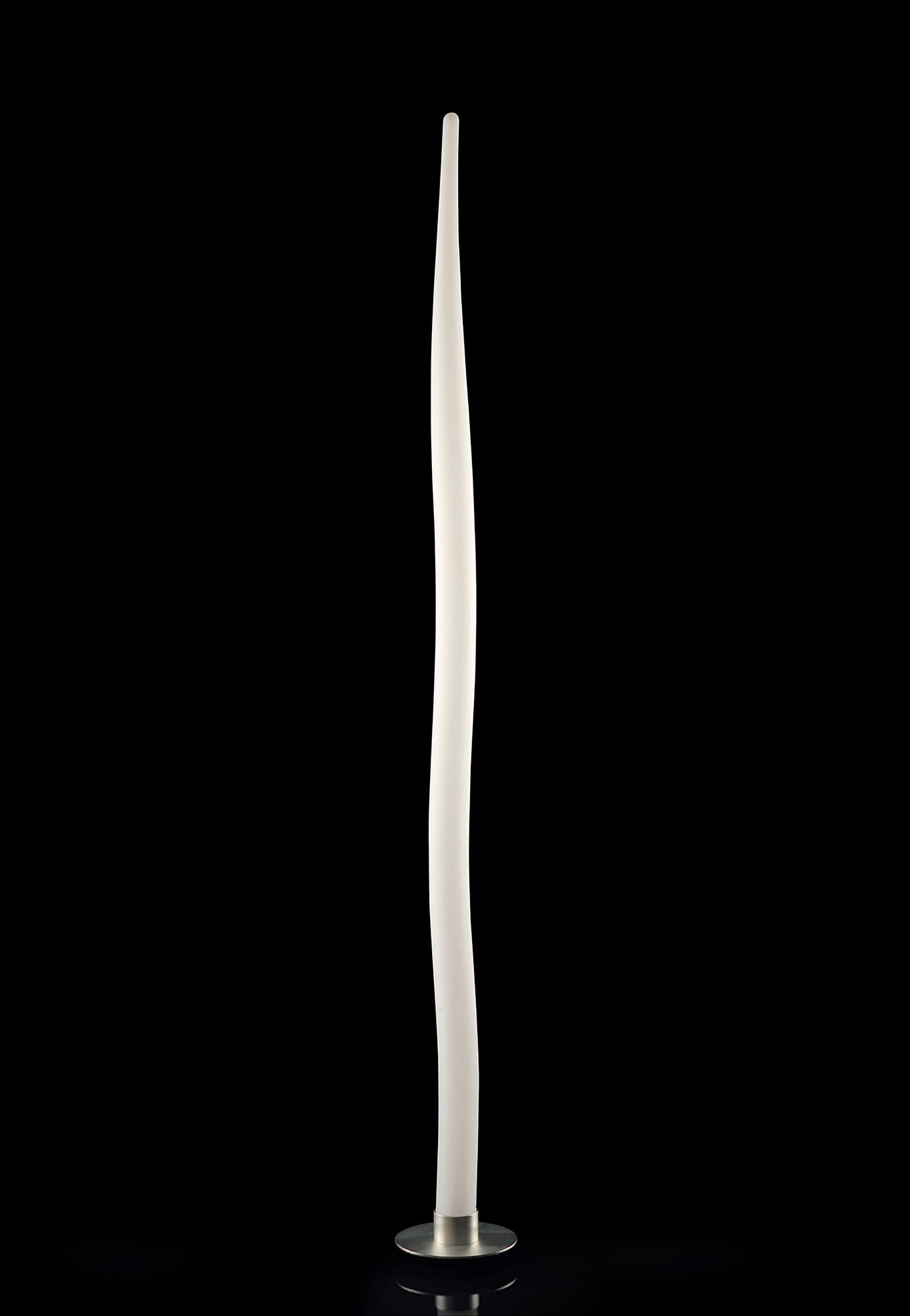 Estalacta Floor Lamp 1 Light GU10 Indoor/Outdoor IP44, Silver/Opal White by Mantra