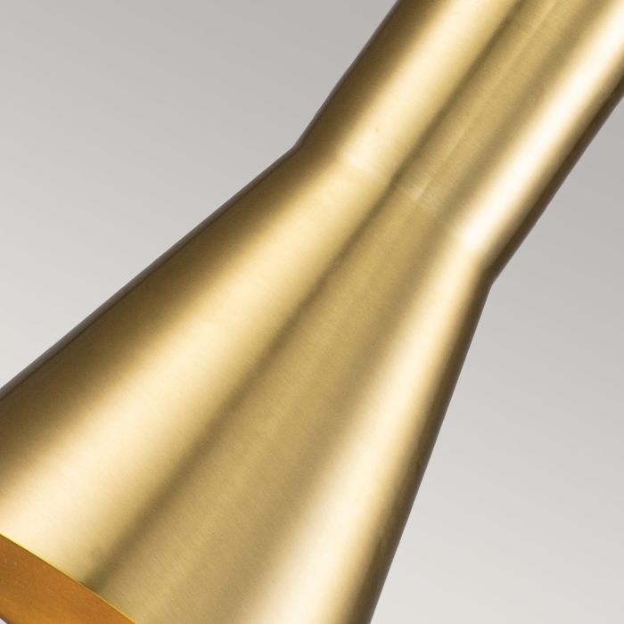 Etoile 1lt Medium Pendant - Aged Brass and Gold Leaf