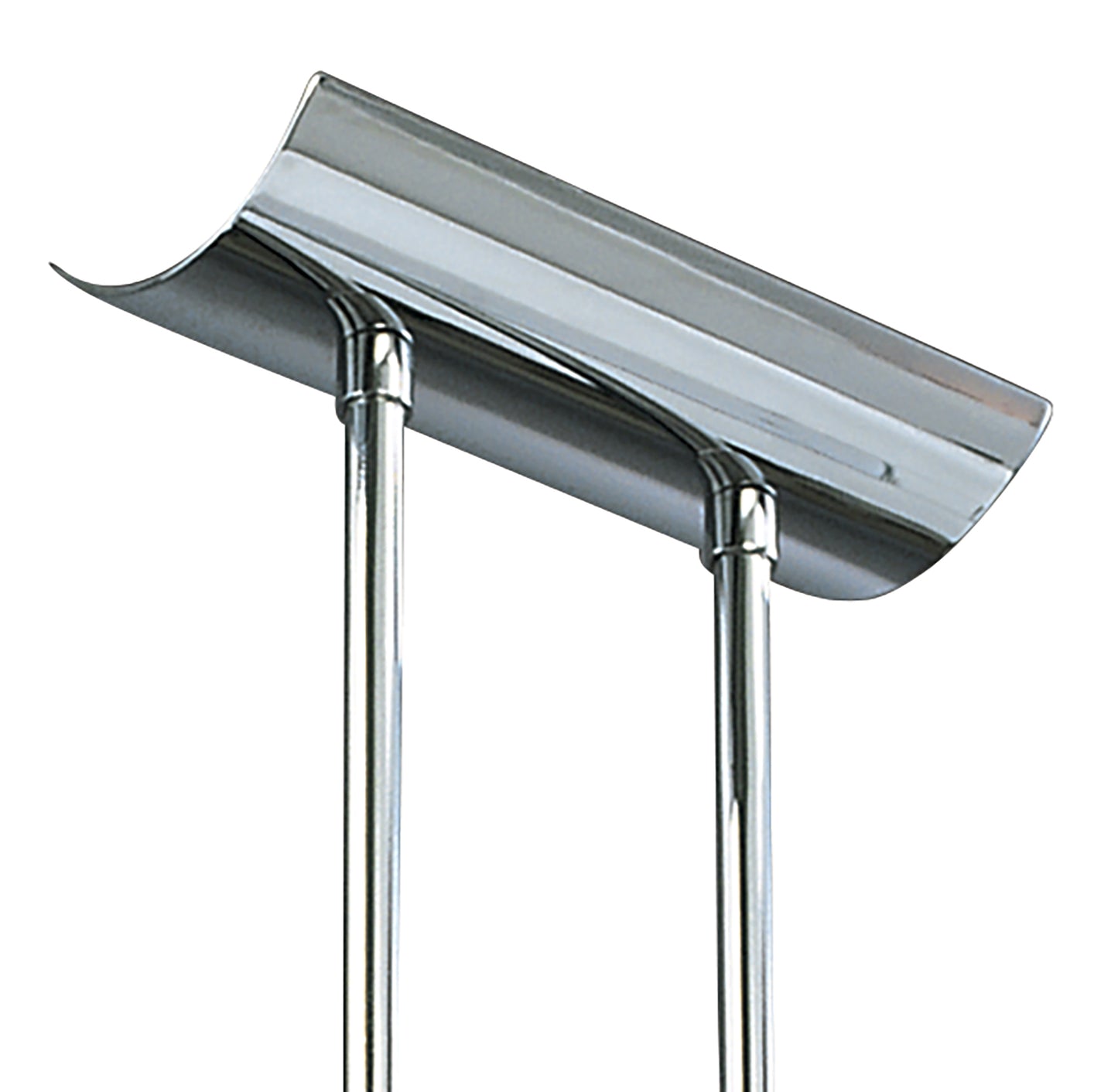 Euphoria Semi Flush 2 Light T5, Polished Chrome, Opal White Glass, NOT LED, CFL Compatible by Mantra