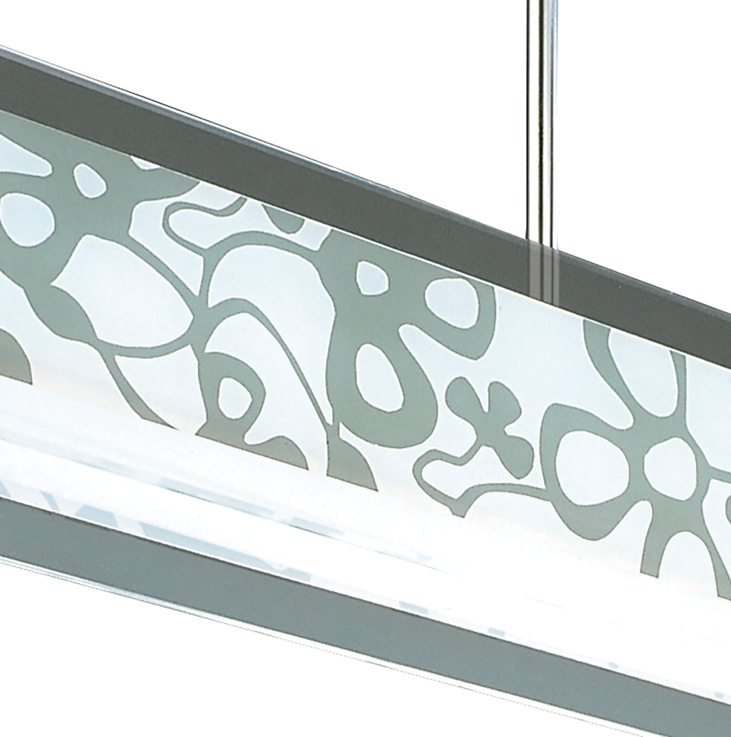 Euphoria Semi Flush 2 Light T5, Polished Chrome, Opal White Glass, NOT LED, CFL Compatible by Mantra