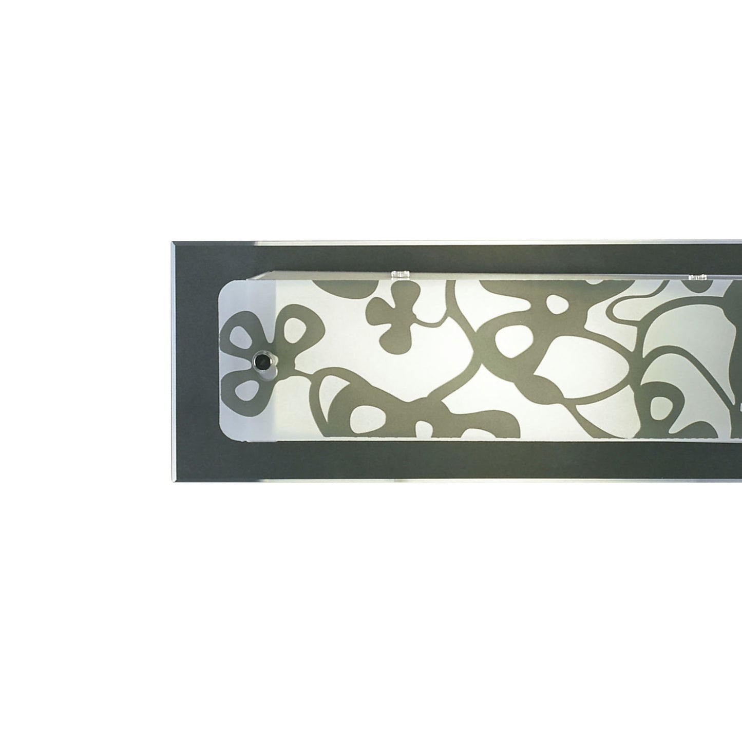 Euphoria Wall Lamp 1 Light L1/SGU10 Small Bar, Polished Chrome/Opal White Glass, CFL Lamps INCLUDED by Mantra