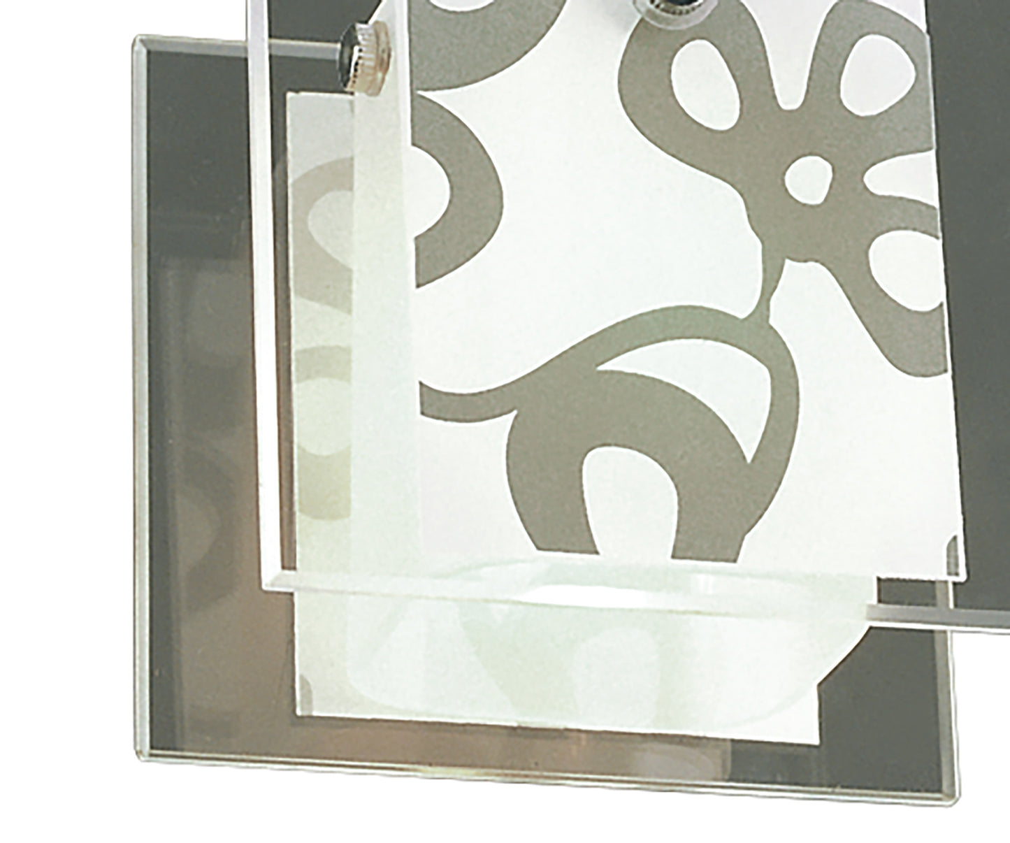 Euphoria Ceiling 1 Light L1/SGU10, Polished Chrome/Opal White Glass, CFL Lamps INCLUDED by Mantra