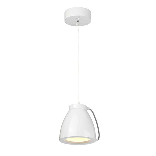 Europa 1 Light Small LED Pendant - White Painted
