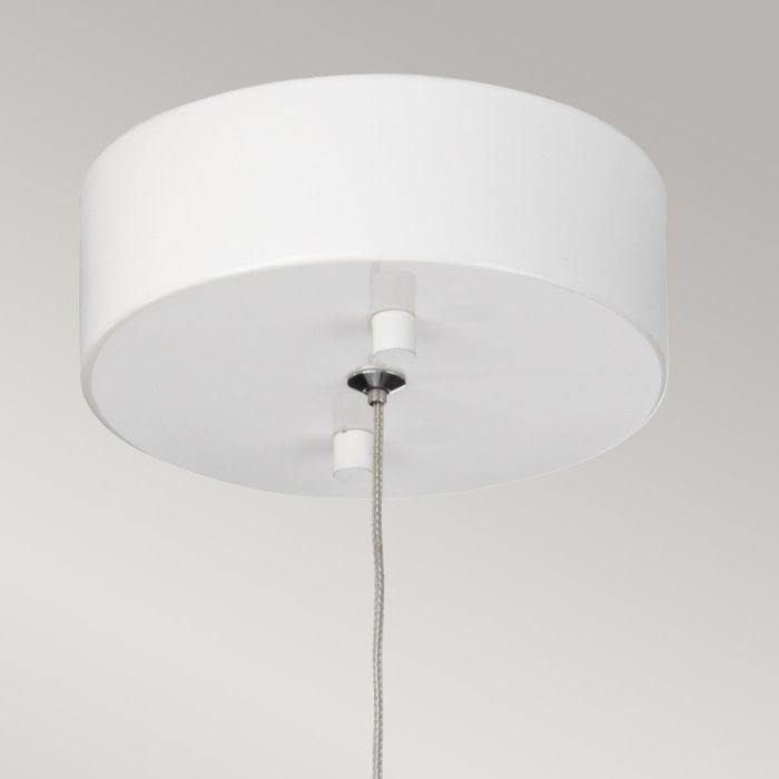 Europa 1 Light Small LED Pendant - White Painted