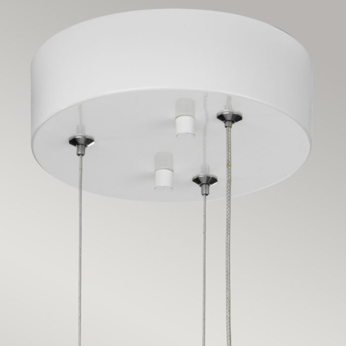 Europa 1 Light Medium LED Pendant - White Painted
