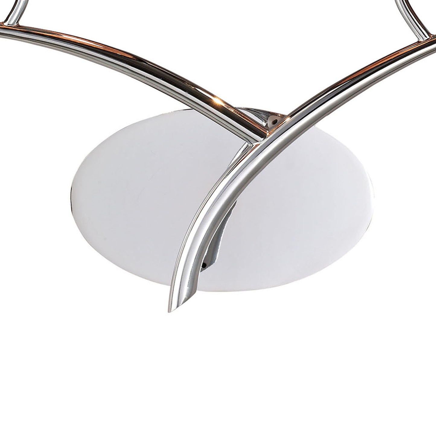 Eve Wall Lamp 2 Light E27, Polished Chrome With Black Oval Shades by Mantra