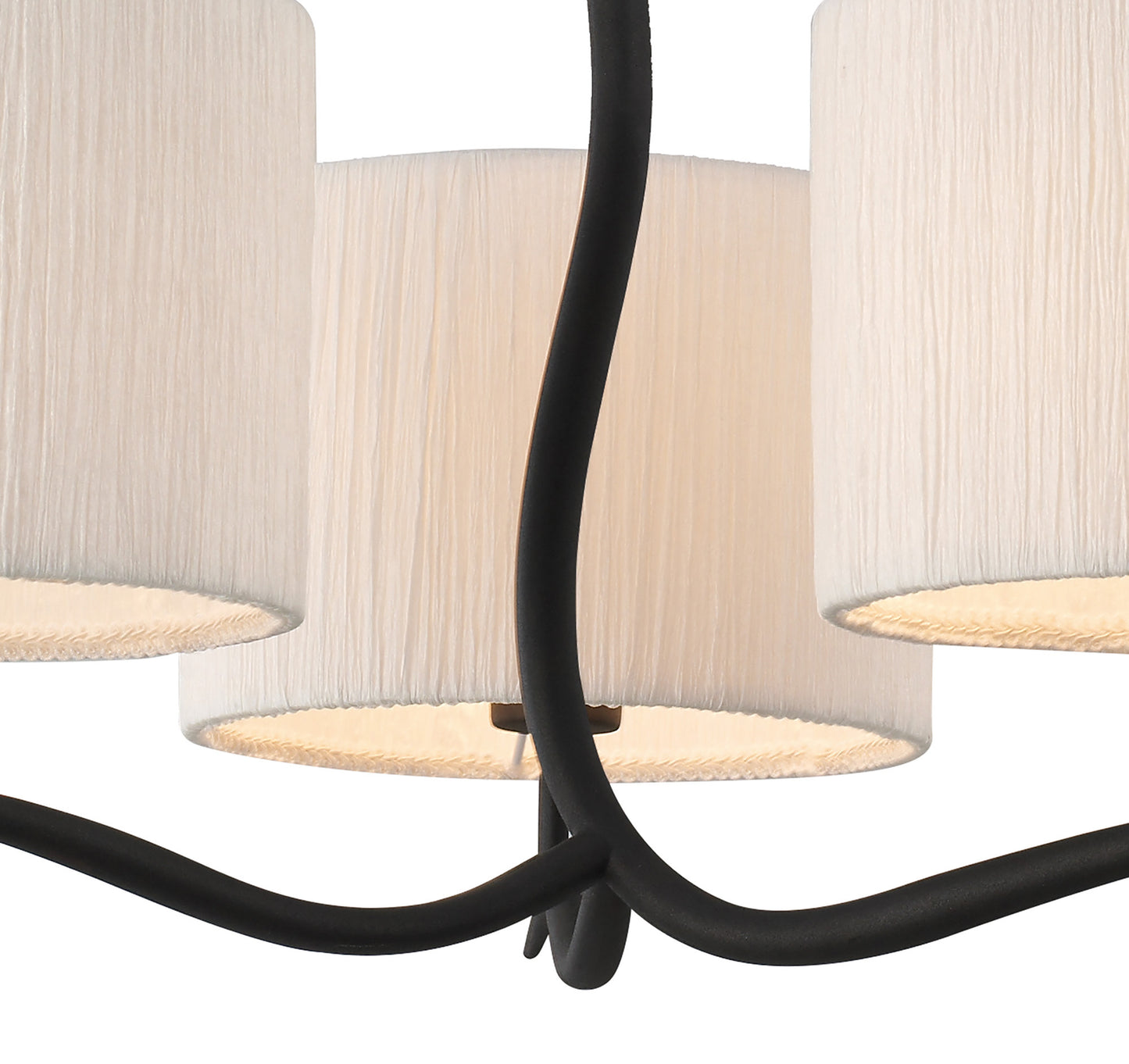 Eve Pendant 3 Light E27, Anthracite With White Round Shades by Mantra