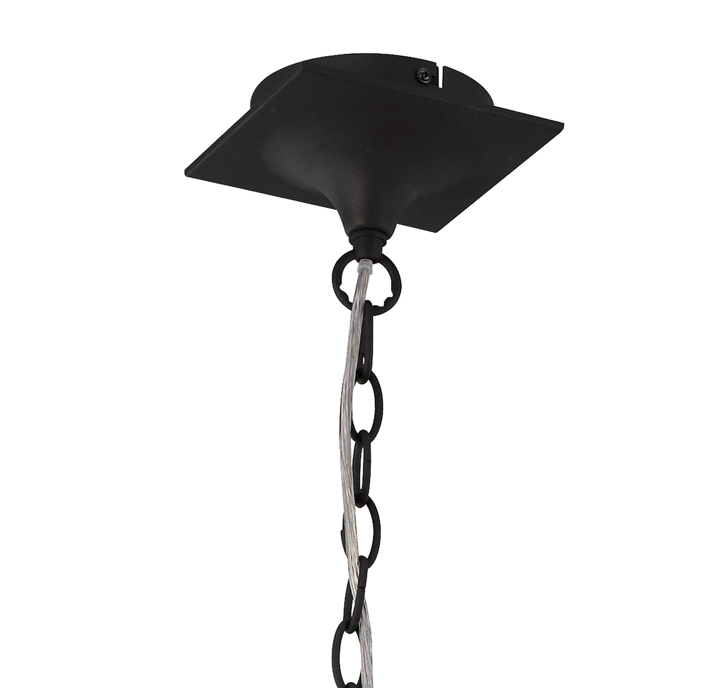 Eve Pendant 3 Light E27, Anthracite With Black Round Shades by Mantra