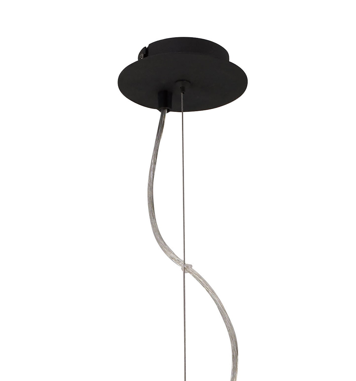 Eve Pendant 3 Light E27, Anthracite With White Round Shade by Mantra