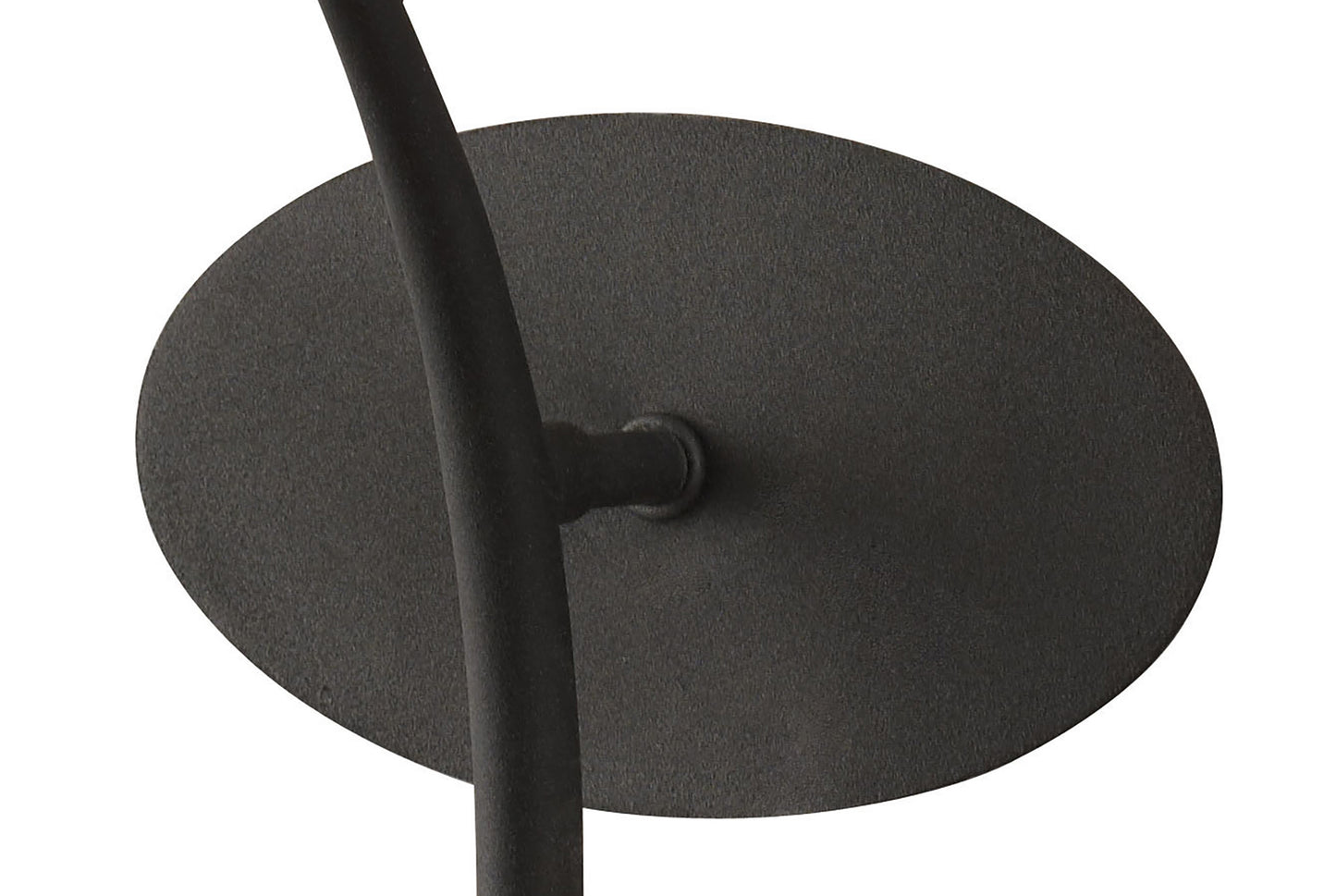 Eve Wall Lamp 1 Light E27, Anthracite With Black Oval Shade by Mantra