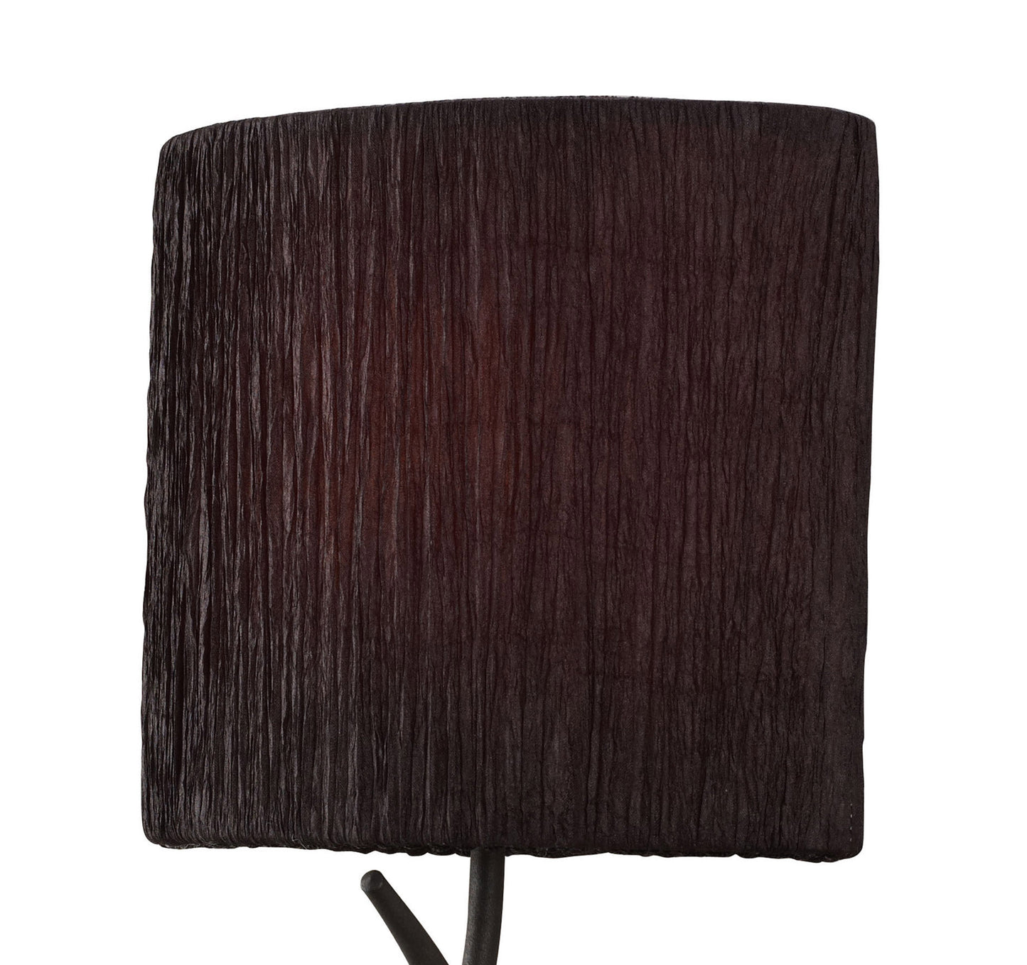 Eve Wall Lamp 1 Light E27, Anthracite With Black Oval Shade by Mantra