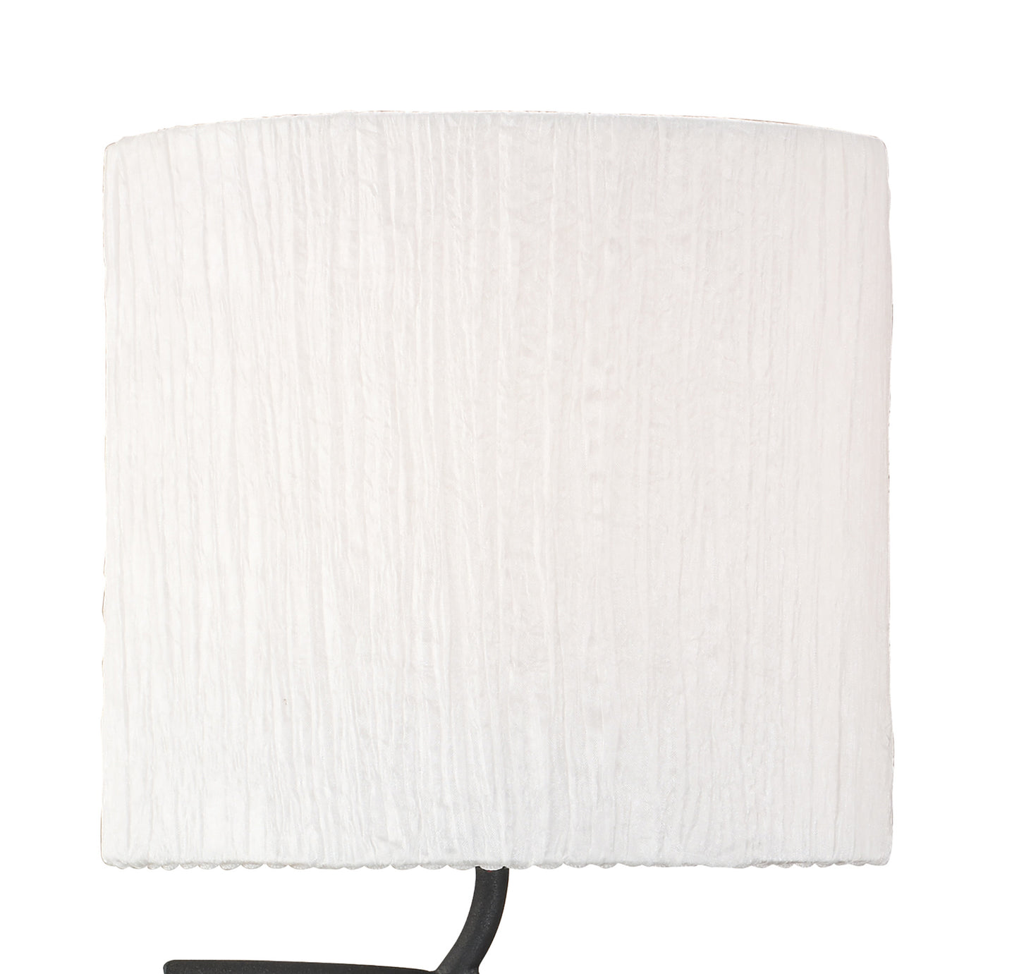 Eve Wall Lamp 2 Light E27, Anthracite With White Oval Shades by Mantra