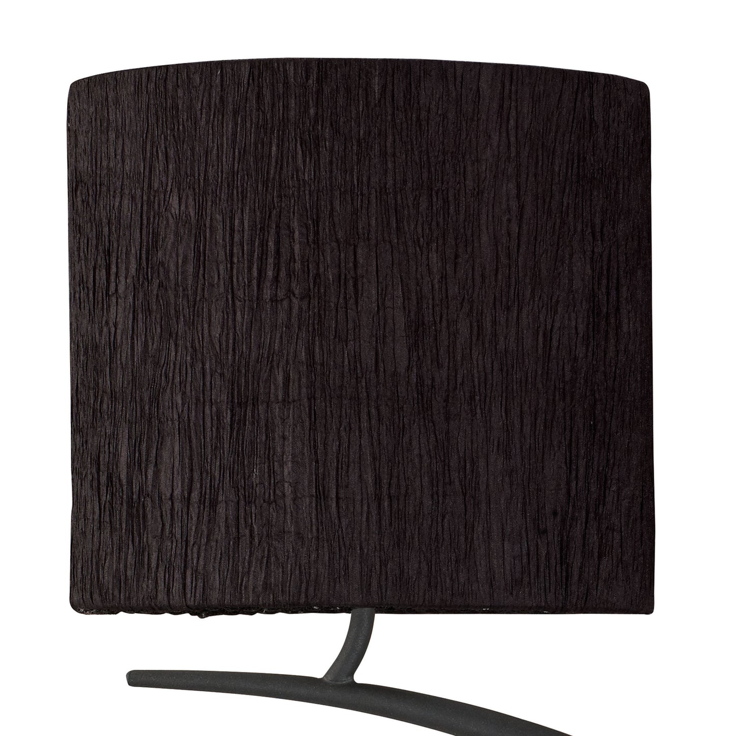 Eve Wall Lamp 2 Light E27, Anthracite With Black Oval Shades by Mantra