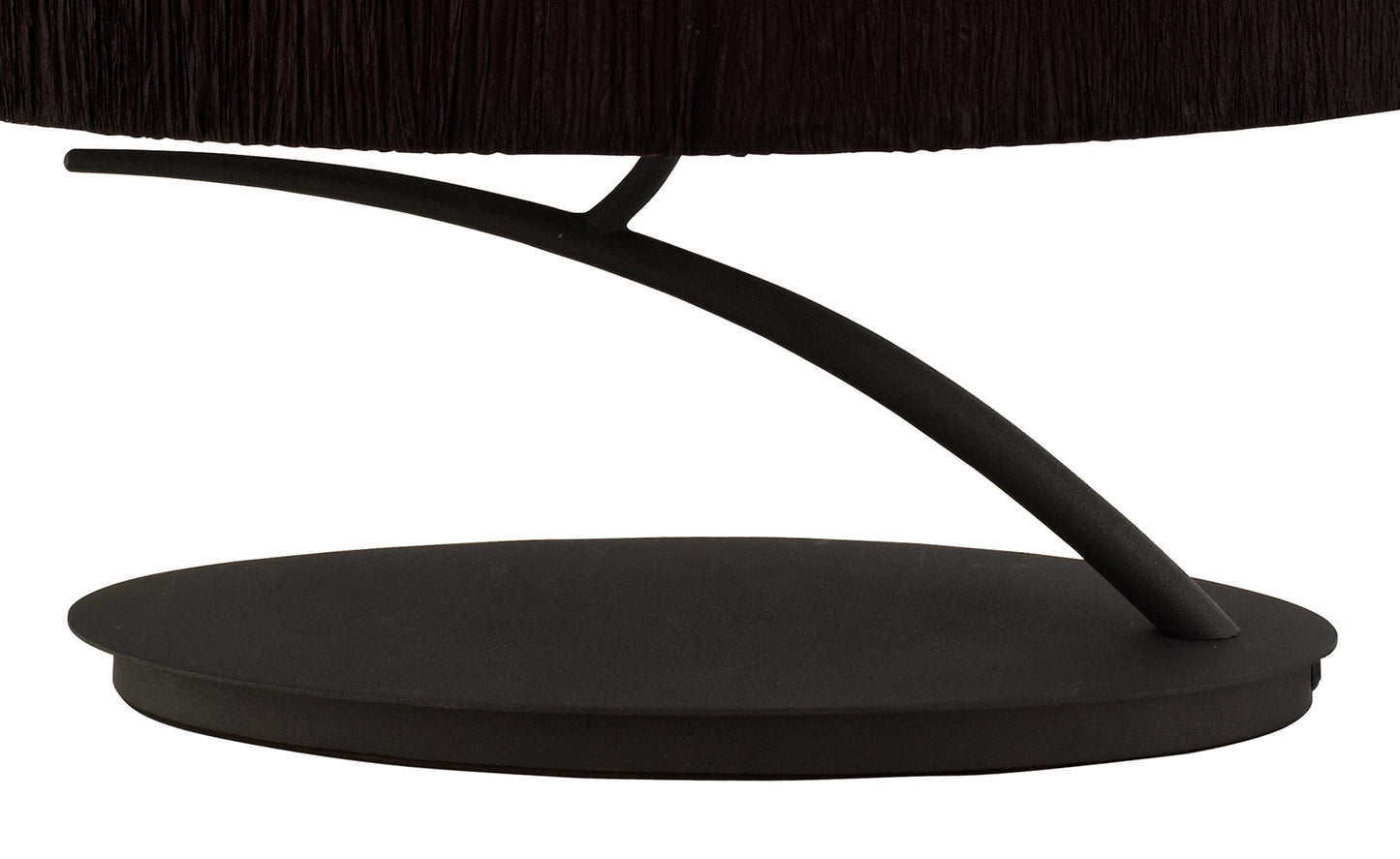 Eve Table Lamp 2 Light E27 Small, Anthracite With Black Oval Shade by Mantra