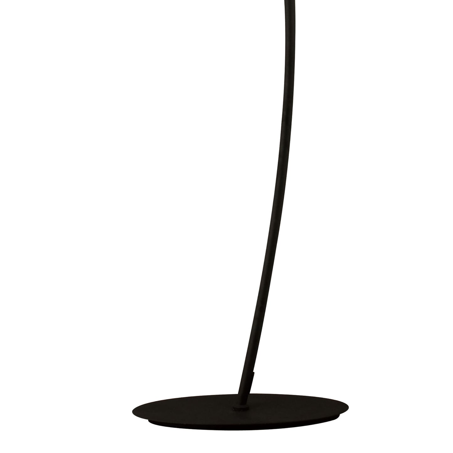 Eve Floor Lamp 2 Light E27, Anthracite With White Oval Shade by Mantra