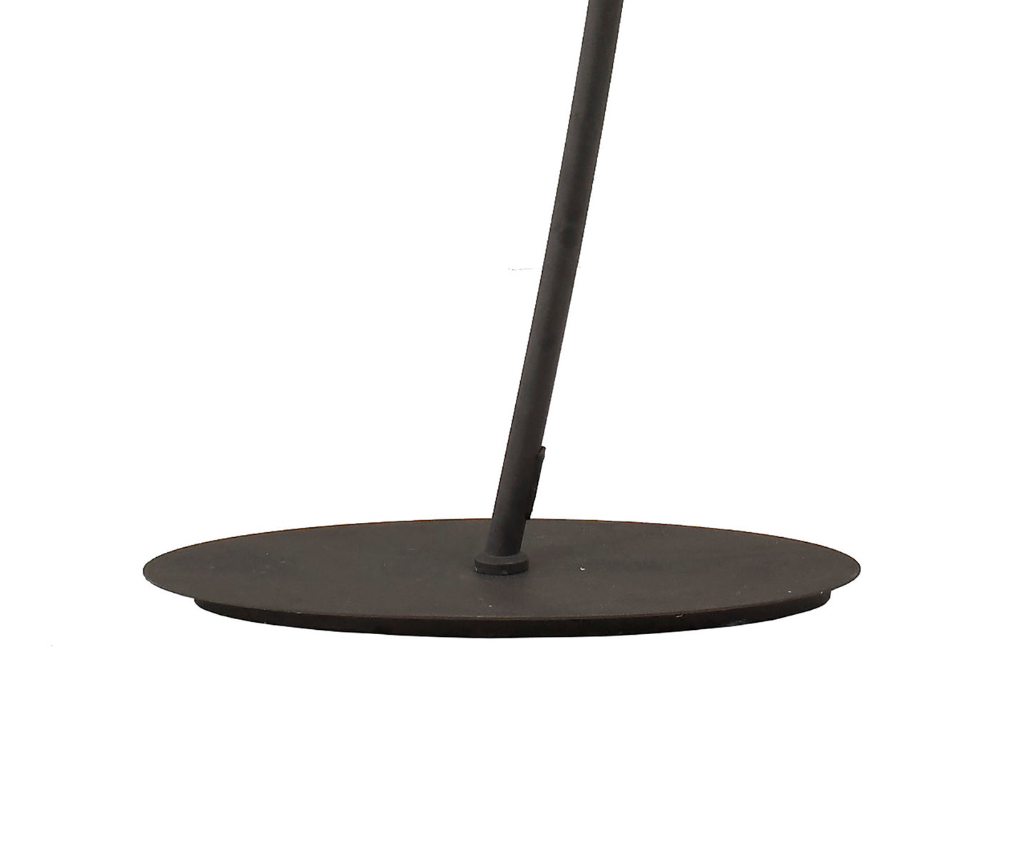 Eve Floor Lamp 2 Light E27, Anthracite With Black Oval Shade by Mantra