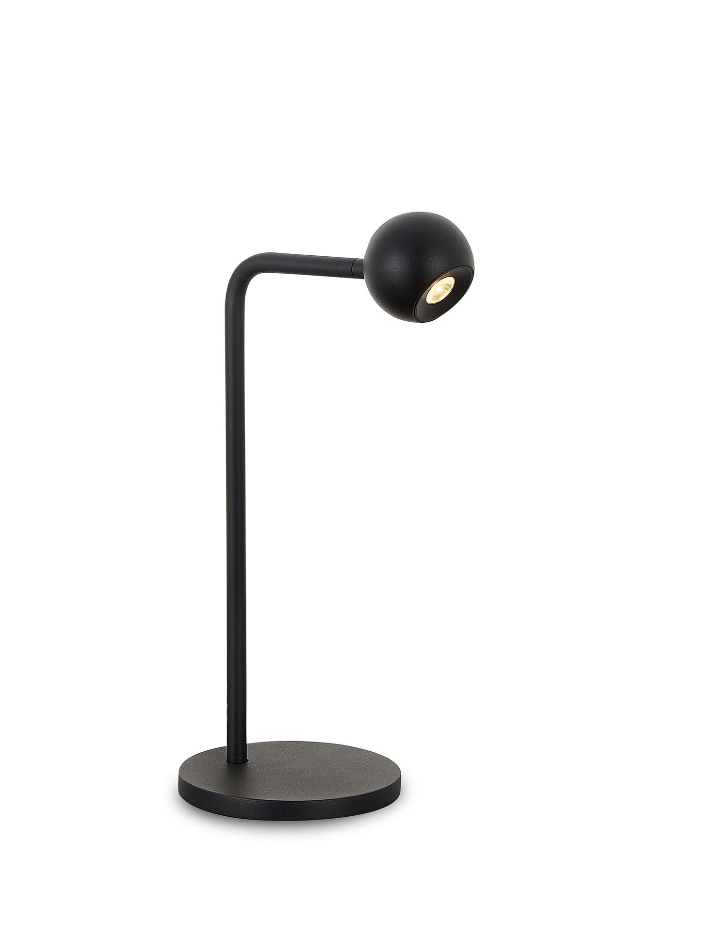 Eyes 38.5cm Table Lamp, 6W LED, 3000K, 390lm, Sand Black, 3yrs Warranty by Mantra