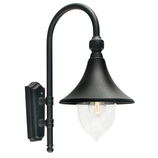 Firenze 1 Light Wall Lantern - Black