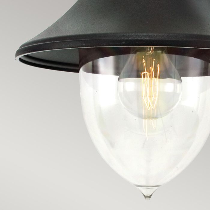 Firenze 1 Light Chain Lantern - Black