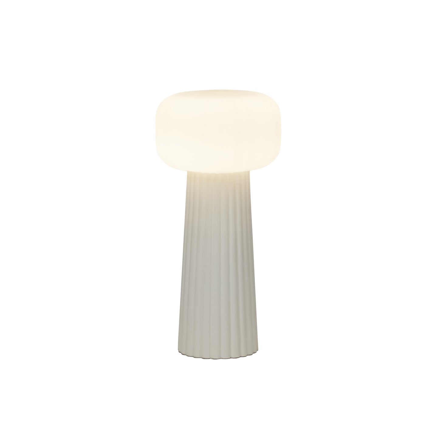 Faro Table Lamp 1 Light E27 White by Mantra