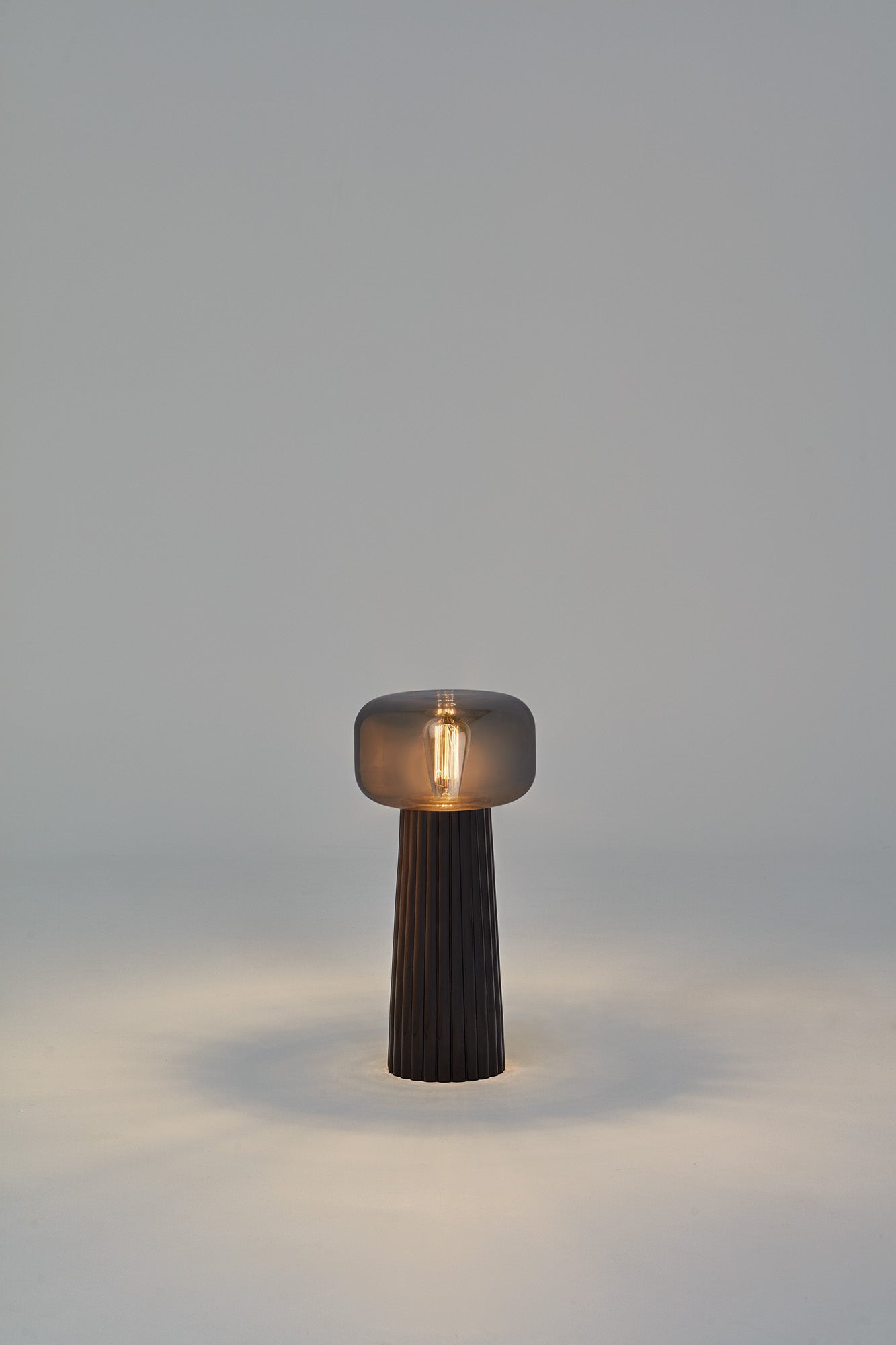 Faro Table Lamp 1 Light E27 Black by Mantra