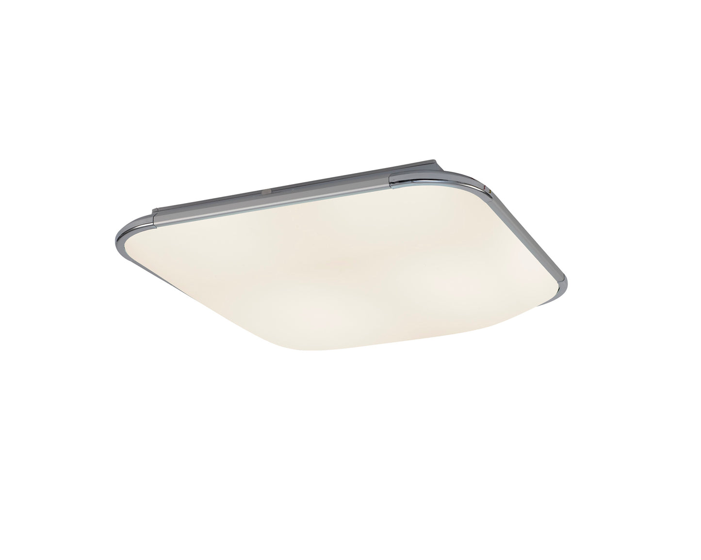 Fase Ceiling Square 45cm, 24W LED, 4000K, 1400lm, White, Acrylic Diffuser, 3yrs Warranty by Mantra