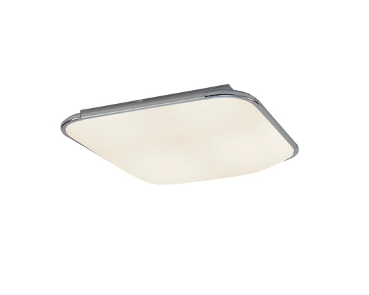 Fase Ceiling Square 45cm, 24W LED, 4000K, 1400lm, White, Acrylic Diffuser, 3yrs Warranty by Mantra