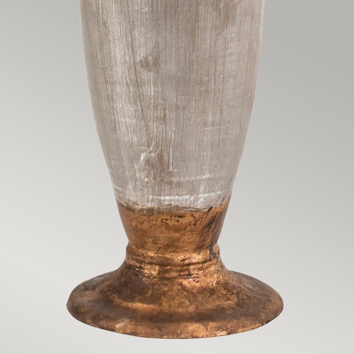 Bienville 1 Light Table Lamp - Silver / Gold and Brown with Gilded Gold Shade