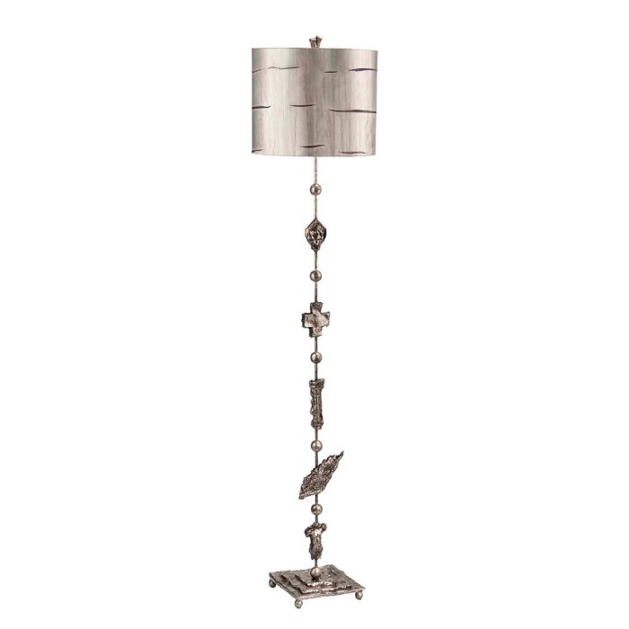 Fragment 1 Light Floor Lamp - Aged Silver