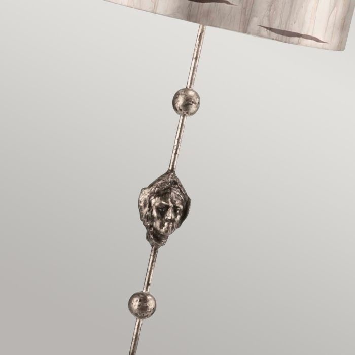 Fragment 1 Light Floor Lamp - Aged Silver