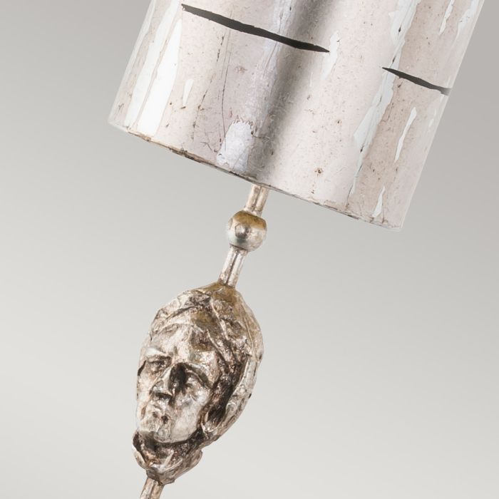 Fragment 1 Light Wall Light - Silver leaf