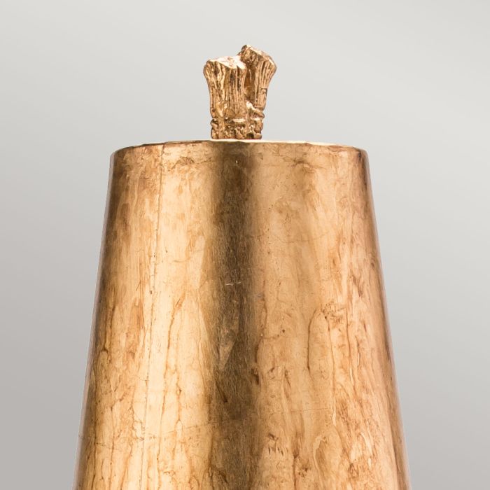 Fragment 1 Light Table Lamp - Aged Gold with Gold Leaf and Umber Glaze Shade