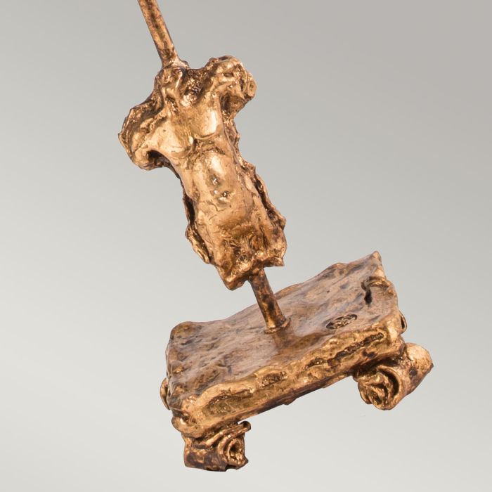 Fragment 1 Light Table Lamp - Aged Gold with Gold Leaf and Umber Glaze Shade