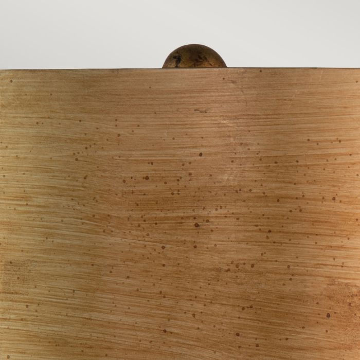 Jackson 1lt Table Lamp - Antiqued Silver with Gold Leaf Accents with Distressed Gold Shade