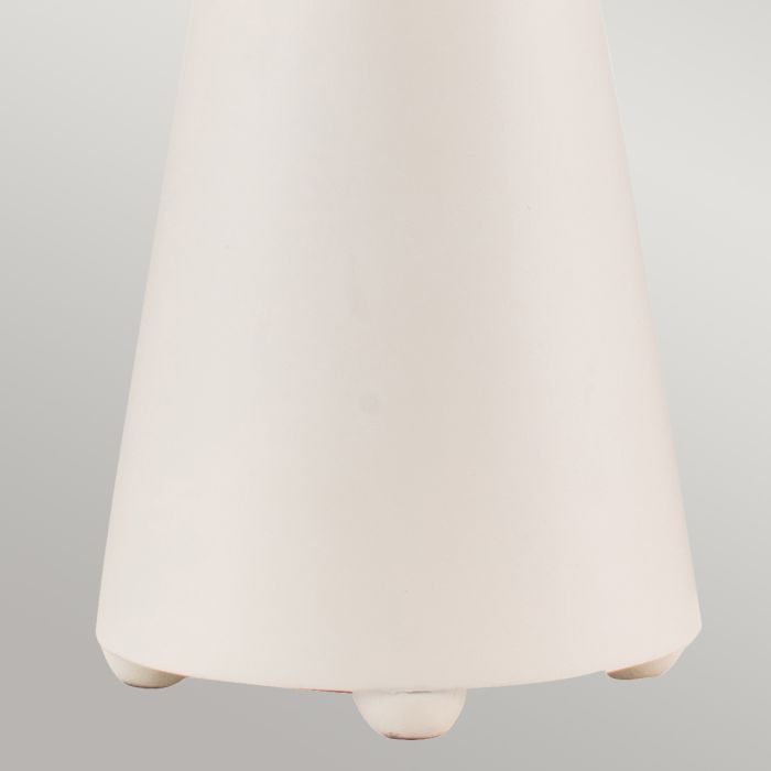 Neo 1 Light Table Lamp - White and Gold with French White Shade