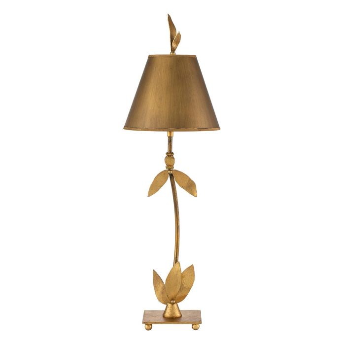 Red Bell 1 Light Table Lamp - Gold Leaf with Gold Shade