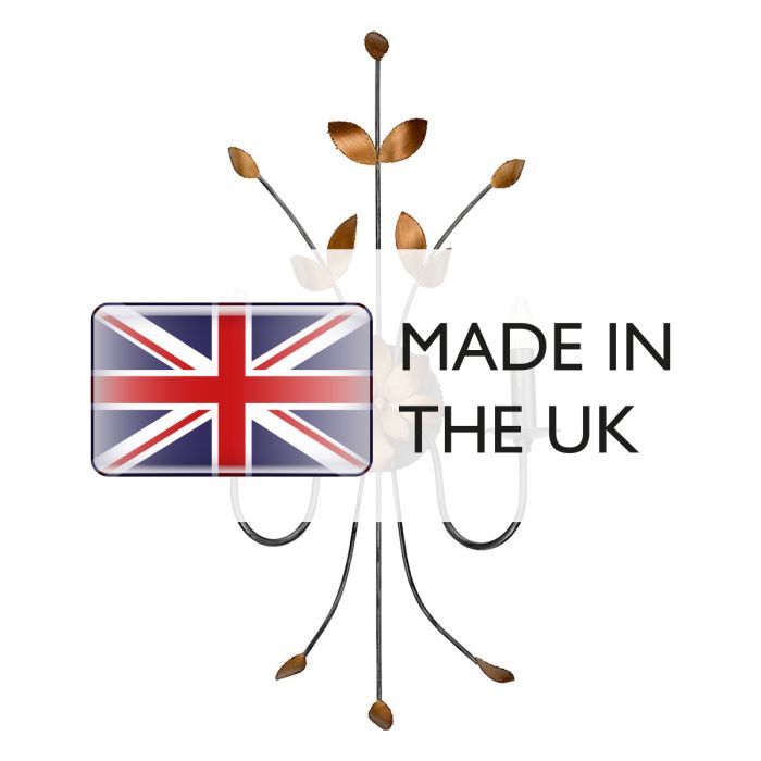 Simone 2 Light Wall Light - Gun Metal and Gold