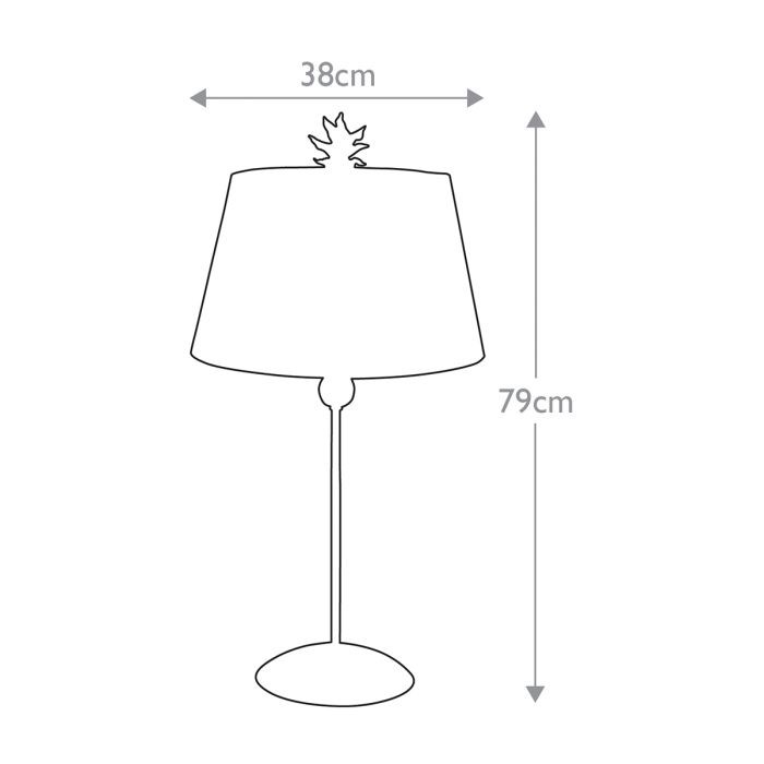 South Beach 1 Light Table Lamp - Black, Putty & Gold Leaf with Black and Cream Striped Shade