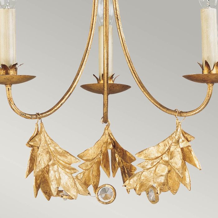 Sweet Olive 3 Light Chandelier - Gilded Gold