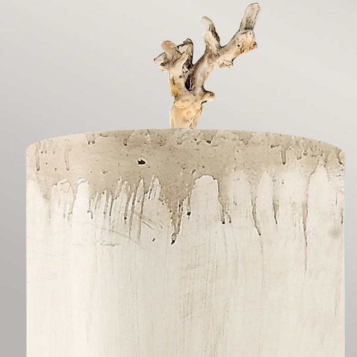 Trellis 1 Light Wall Light - Putty Patina & Silver Leaf